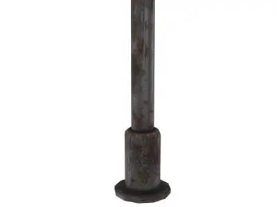 Lamp Post 1 Lowpoly Low-poly 3D model