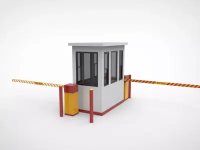 parking locket ticket Low-poly 3D model