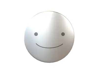 Smile Mask v1 005 Low-poly 3D model