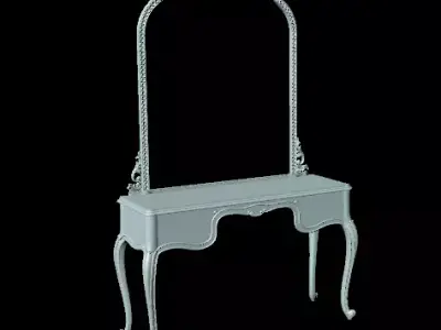 dressing table with mirror 3D model purchase