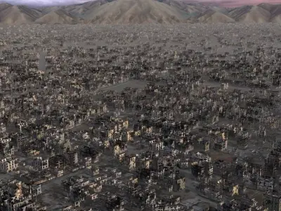 Ruined City 3D model