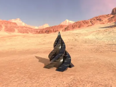 Pyramid Building Hex 3D model