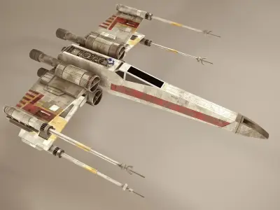 X-Wing Starfighter Low-poly 3D model