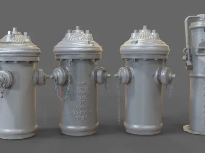 Fire Hydrant Utilities 3D model
