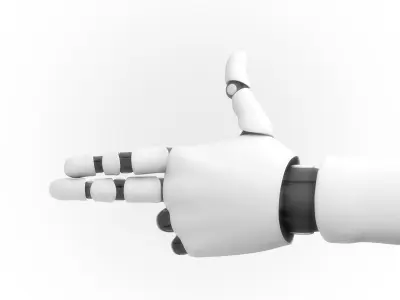 Robot Hand Rigged Animated 3D model