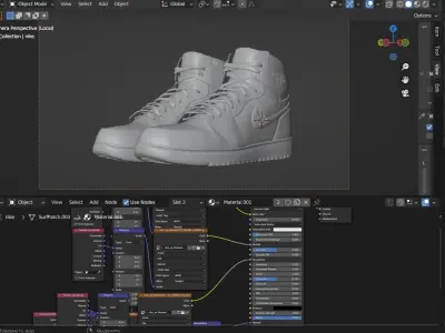 Nike Jordan  Low-poly 3D model