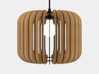 CEILING LIGHT LAMP 3D PRINT AND LASER CUT FILES MODEL 2 3D print model