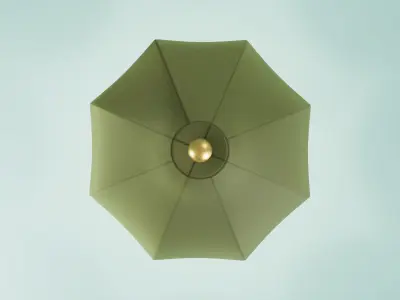 70s Tassel Lamp 3D model