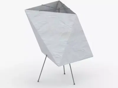 1411 - Paper Lamp Low-poly 3D model