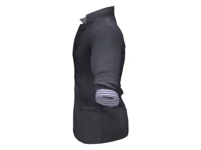 Mens Jacket With Shirt Rolled Up Sleeves Low-poly 3D model