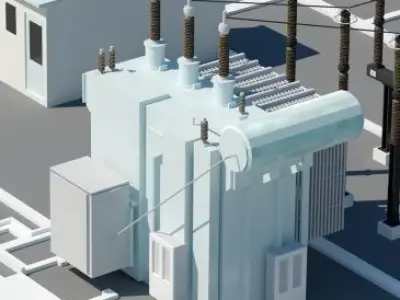 power station 3D model