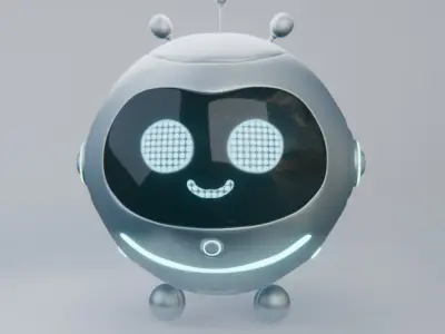 Cute Sci-Fi Robo 3D model