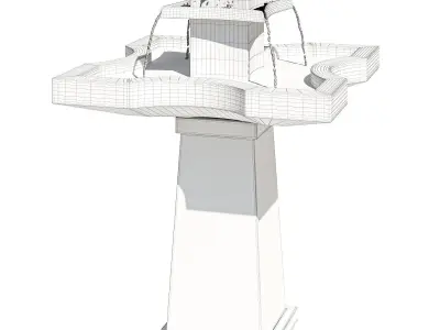 Resin Fountain 3D model