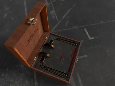 Brass Door Handles  3D model