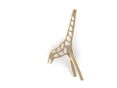 Giraffe lamp base   3D print model