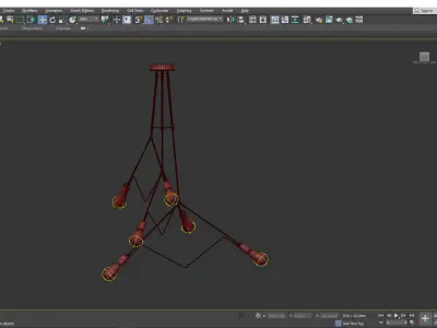 Divergence Pendant Light Low-poly 3D model