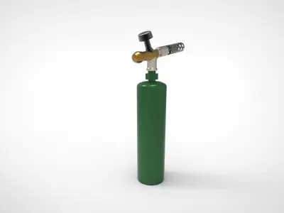 fire torch 3D model