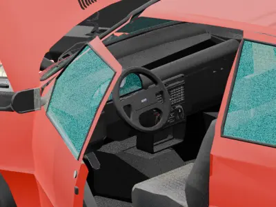 Fiat uno 1996 2 doors 3D print model