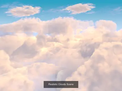 Scenes -- Ocean - Underwater - Desert - Sky - Cloud 3D Model Pack