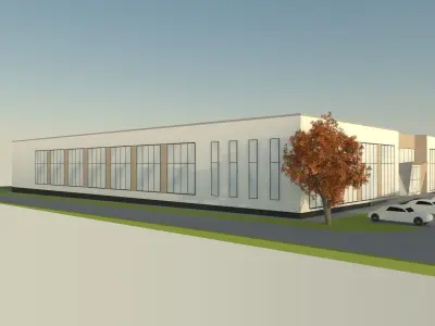 Industrial building  3D model buy