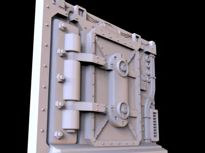 DOOR 9 - SCI FI DOOR - PRINTABLE 3D MODEL 3D print model