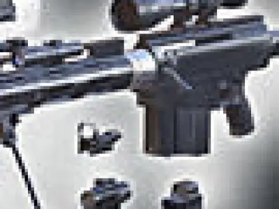 3DRT - Bushmaster BA-50 rifle Low-poly 3D model