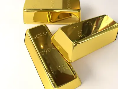 Gold Bar 3D model