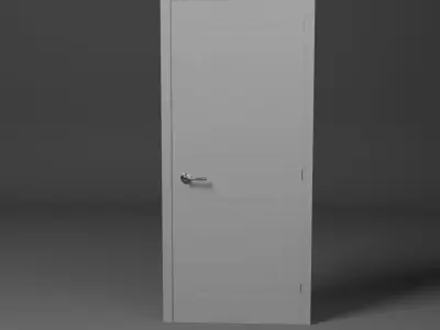 Contemporary classic INTERIOR DOOR Free low-poly 3D model