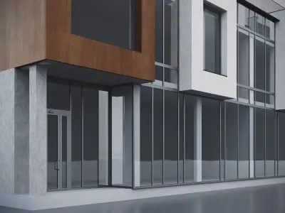 Modern Residential Building 016 3D model