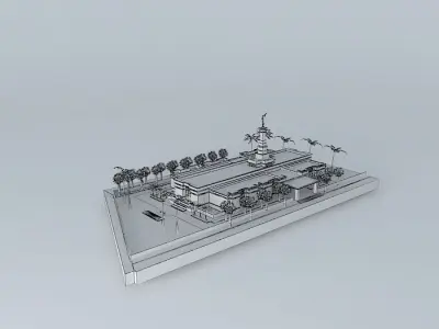 LDS. Temple Brisbane Australia Templo Mormon. 115th. Operatin... Free 3D model