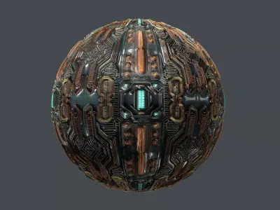 Cyberpunk Seamless PBR Texture 02 Texture
