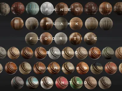 Ultimate Wood Smart Materials for Substance 3d painter Texture