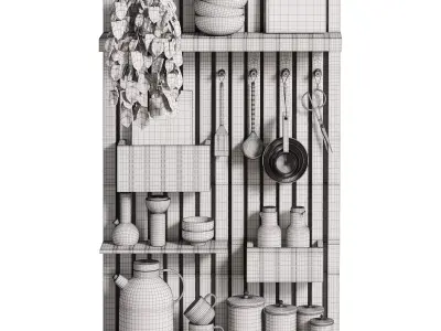 kitchen accessories 015 3D model