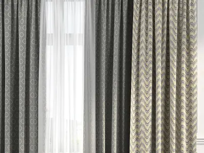 Curtain Set 225 3D model