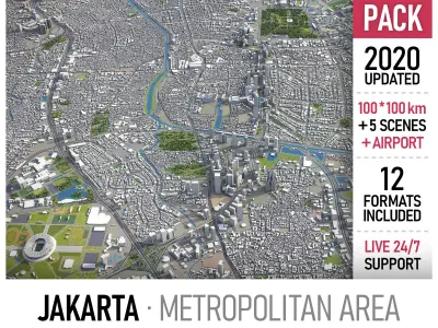 Jakarta 3D Model Pack