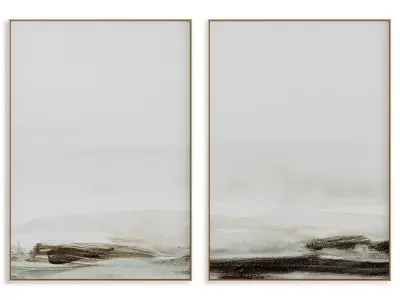 Abstract Painting Frame set 3D model 602
