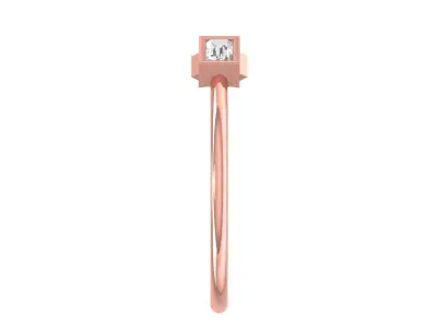 Women Open End Light Weight Band Ring 3D print model