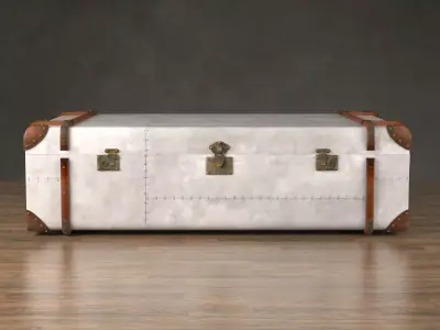 Metal Trunk Table 3D model