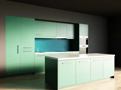 55-Kitchen7 matte 5 3D model