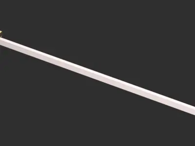 Metal Gear Solid - Gray Fox katana 3D print model