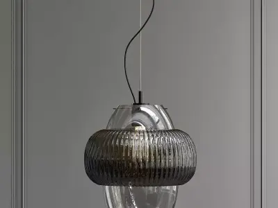 OROUND pendant light with shade 3D model
