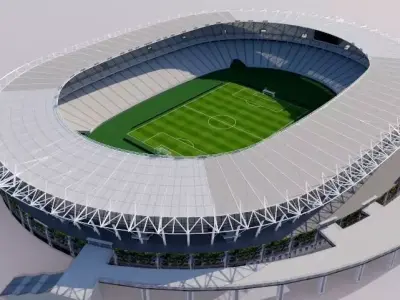 Ajinomoto Stadium - Tokyo 3D model