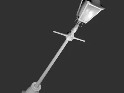 Victorian street light 3D model