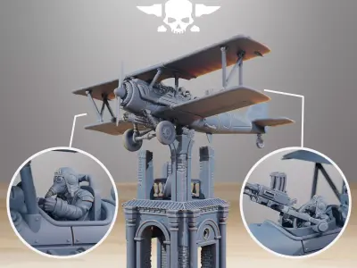 GrimGuard SF-14A Biplane 3D print model