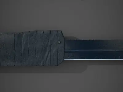 knifes knife with light shining Free 3D print model