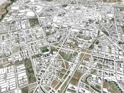 Cityscape Vitoria Gasteiz Spain 3D model