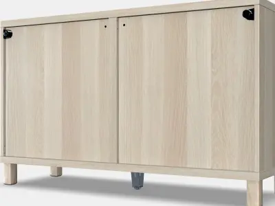 BESTA Storage combination w doors-drawers 4 Low-poly 3D model