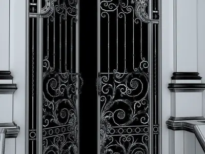 Entry door gate  3D model