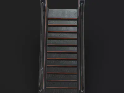 SciFi Stairs Low-poly 3D model order