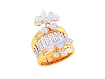 Women Ring MTL 3dm STL OBJ FBX Details 3D print model 13